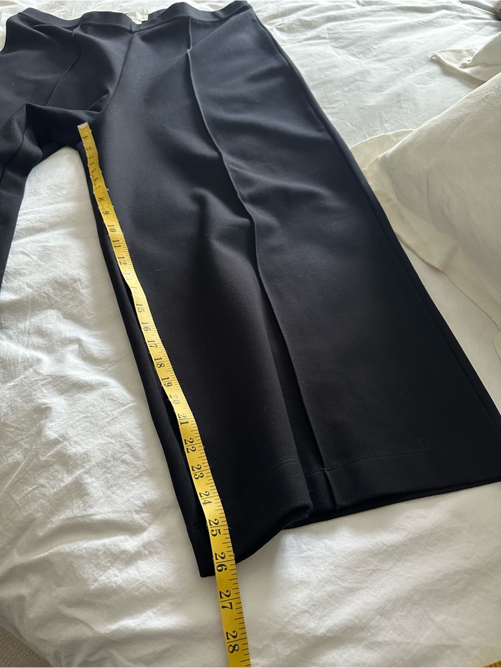 Caslon (Nordstrom) Black Wide-Leg Pants with Front Seams, size XL - Picture 8 of 9
